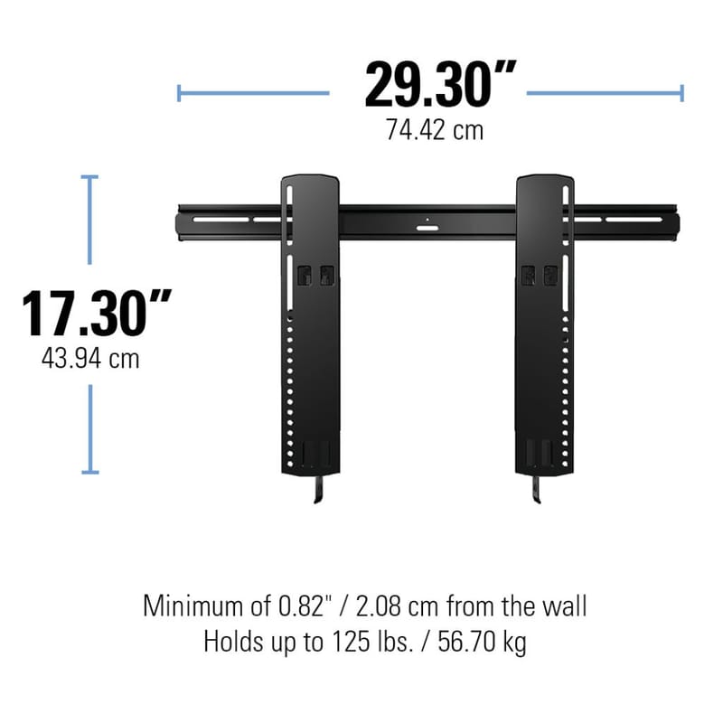 TV-Fäste Sanus Superslim 51-80 VLT16-B2 - svart - Möbler - Tv möbel & mediamöbel - Mediastativ & väggfäste