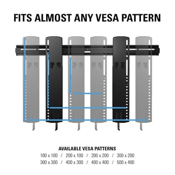 TV-Fäste Sanus Superslim 51-80 VLT16-B2 - svart - Möbler - Tv möbel & mediamöbel - Mediastativ & väggfäste