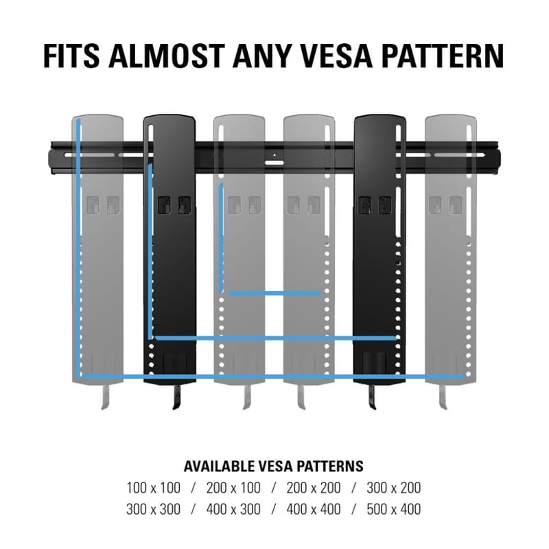 TV-Fäste Sanus Superslim 51-80 VLT16-B2 - svart - Möbler - Tv möbel & mediamöbel - Mediastativ & väggfäste
