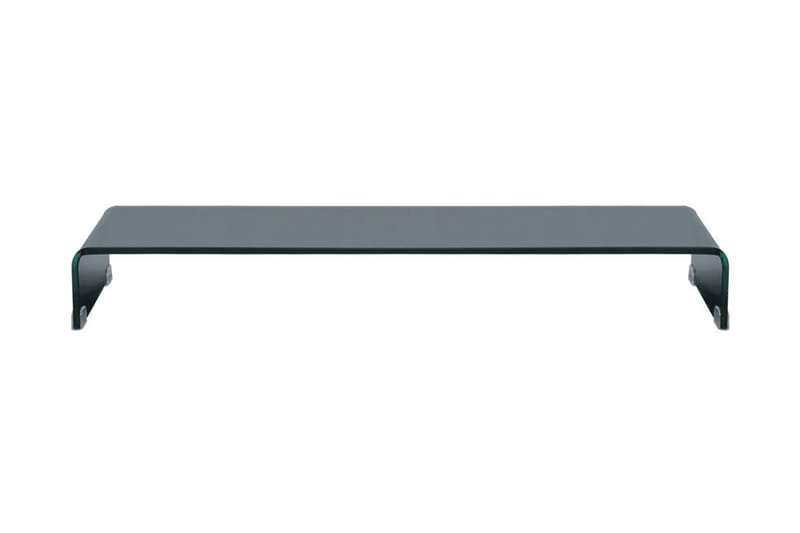 TV-bord glas svart 100x30x13 cm - Svart - Möbler - Tv möbel & mediamöbel - TV hylla