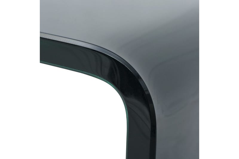 TV-bord glas svart 100x30x13 cm - Svart - Möbler - Tv möbel & mediamöbel - TV hylla