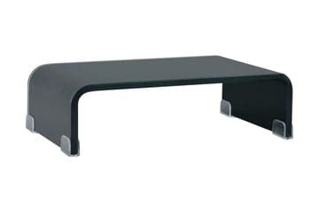 TV-bord glas svart 40x25x11 cm