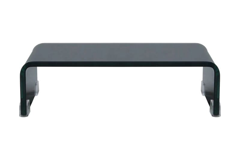 TV-bord glas svart 40x25x11 cm - Svart - Möbler - Tv möbel & mediamöbel - TV hylla