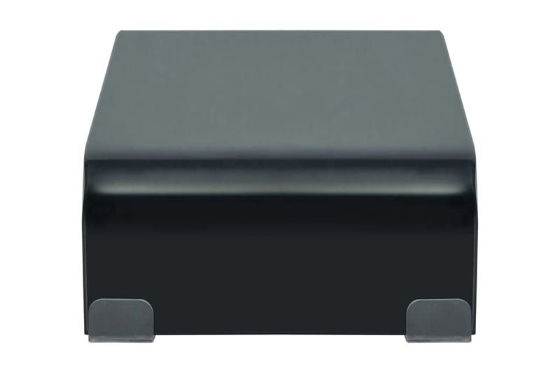 TV-bord glas svart 40x25x11 cm - Svart - Möbler - Tv möbel & mediamöbel - TV hylla