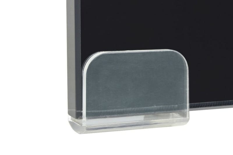 TV-bord glas svart 40x25x11 cm - Svart - Möbler - Tv möbel & mediamöbel - TV hylla