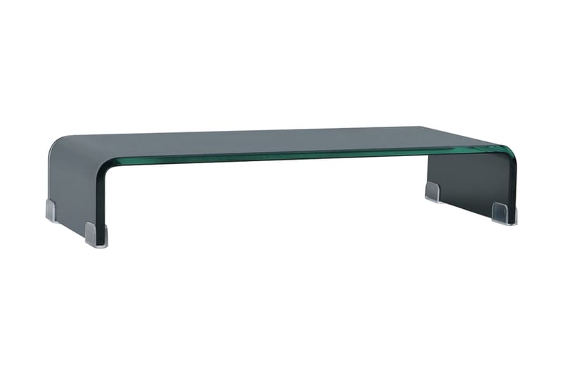 TV-bord glas svart 60x25x11 cm - Svart - Möbler - Tv möbel & mediamöbel - TV hylla