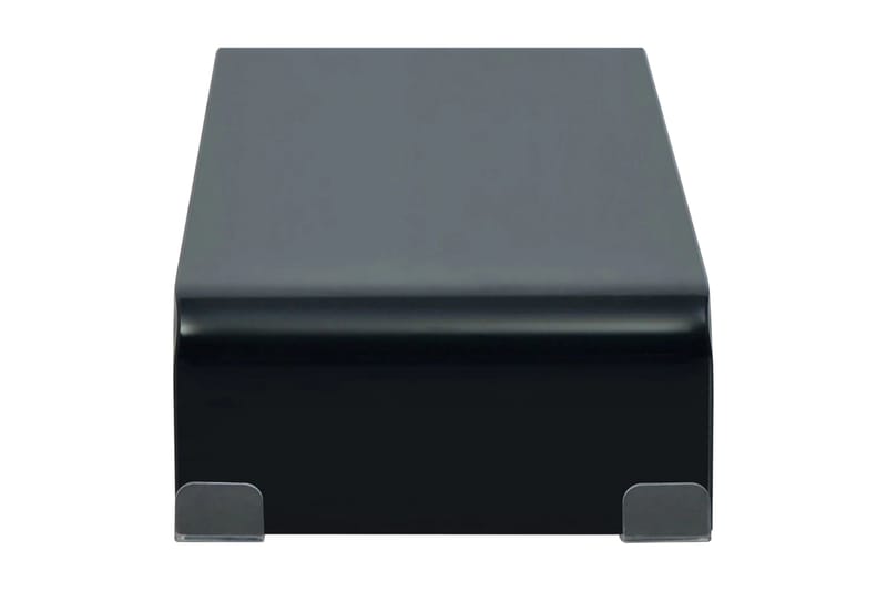 TV-bord glas svart 60x25x11 cm - Svart - Möbler - Tv möbel & mediamöbel - TV hylla