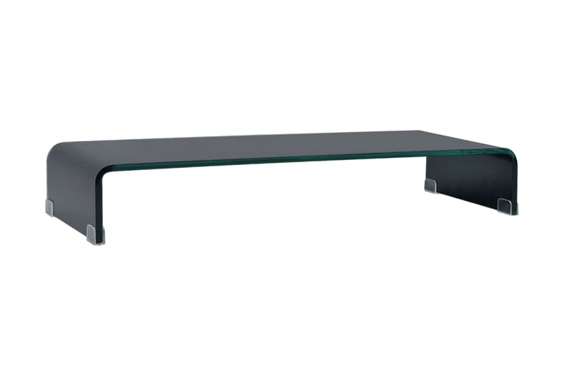 TV-bord glas svart 80x30x13 cm - Svart - Möbler - Tv möbel & mediamöbel - TV hylla