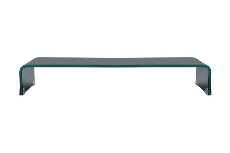 TV-bord glas svart 80x30x13 cm - Svart - Möbler - Tv möbel & mediamöbel - TV hylla