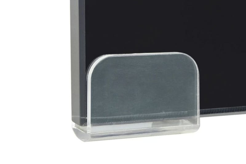 TV-bord glas svart 80x30x13 cm - Svart - Möbler - Tv möbel & mediamöbel - TV hylla
