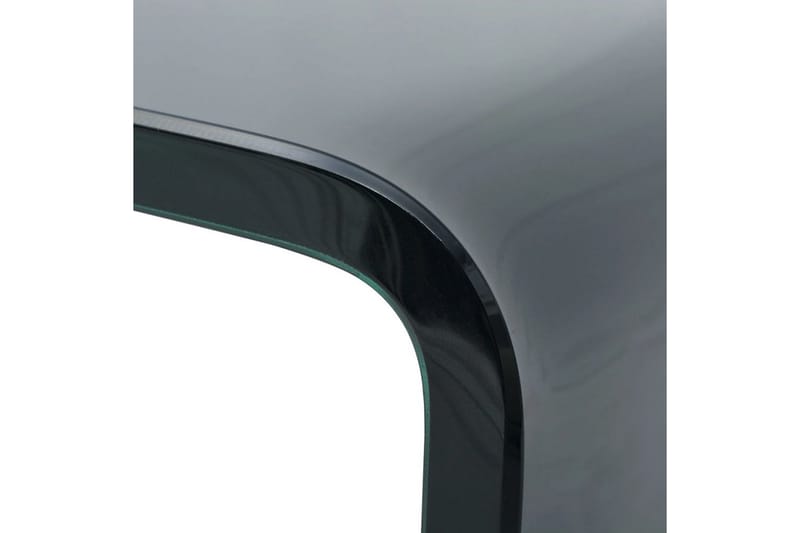 TV-bord glas svart 80x30x13 cm - Svart - Möbler - Tv möbel & mediamöbel - TV hylla
