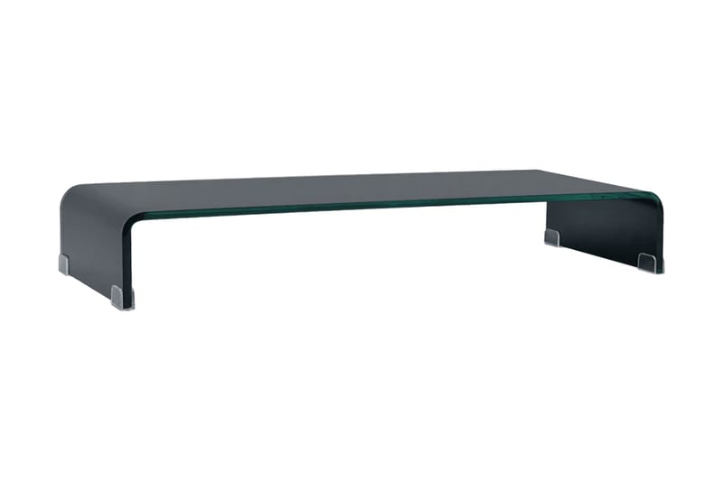 TV-bord glas svart 90x30x13 cm - Svart - Möbler - Tv möbel & mediamöbel - TV hylla