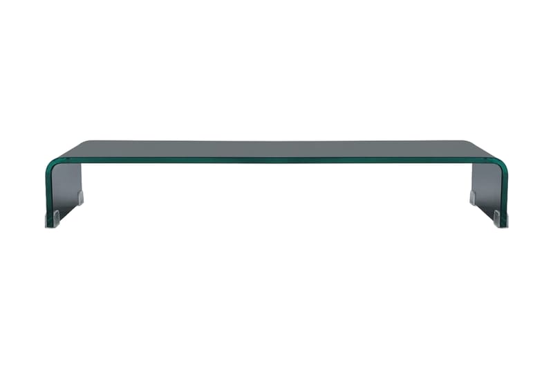 TV-bord glas svart 90x30x13 cm - Svart - Möbler - Tv möbel & mediamöbel - TV hylla