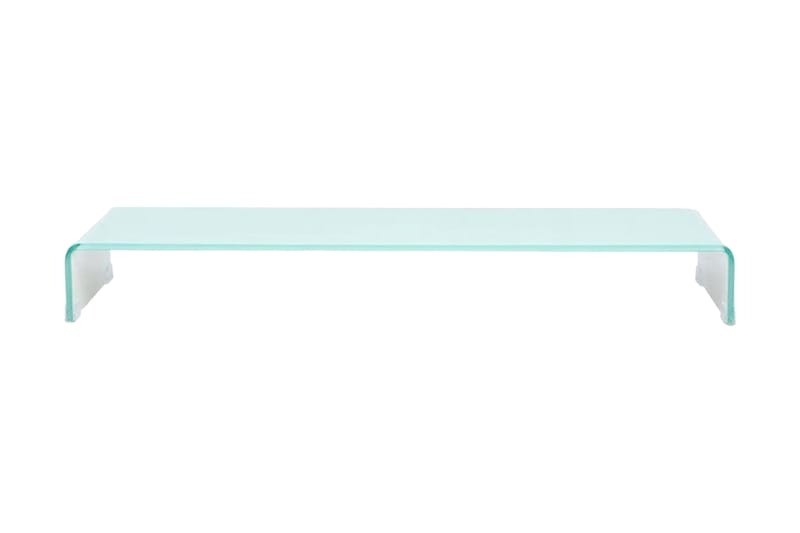 TV-bord glas vit 100x30x13 cm - Vit - Möbler - Tv möbel & mediamöbel - TV hylla