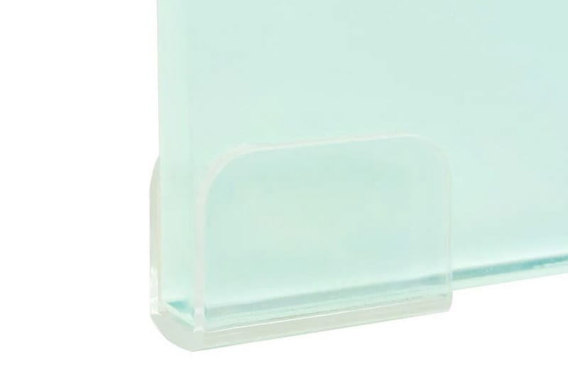 TV-bord glas vit 120x30x13 cm - Vit - Möbler - Tv möbel & mediamöbel - TV hylla