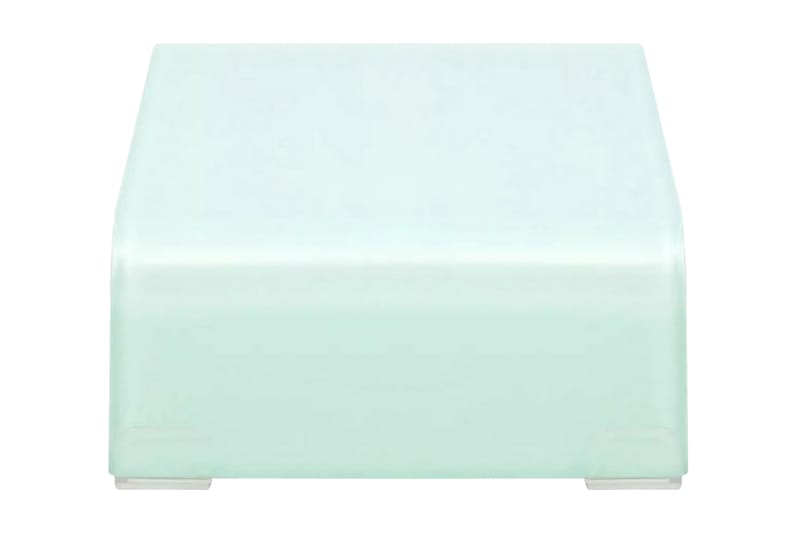 TV-bord glas vit 40x25x11 cm - Vit - Möbler - Tv möbel & mediamöbel - TV hylla