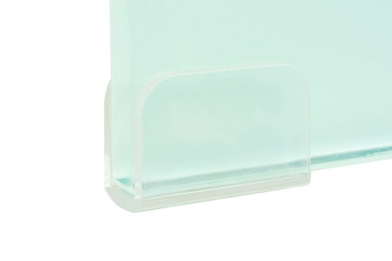 TV-bord glas vit 40x25x11 cm - Vit - Möbler - Tv möbel & mediamöbel - TV hylla