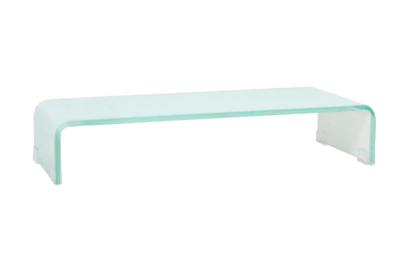 TV-bord glas vit 60x25x11 cm - Vit - Möbler - Tv möbel & mediamöbel - TV hylla