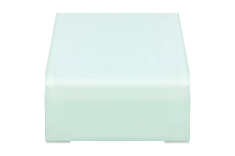 TV-bord glas vit 60x25x11 cm - Vit - Möbler - Tv möbel & mediamöbel - TV hylla