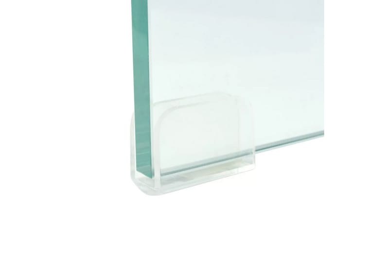 TV-bord klarglas 100x30x13 cm - Transparent - Möbler - Tv möbel & mediamöbel - TV hylla