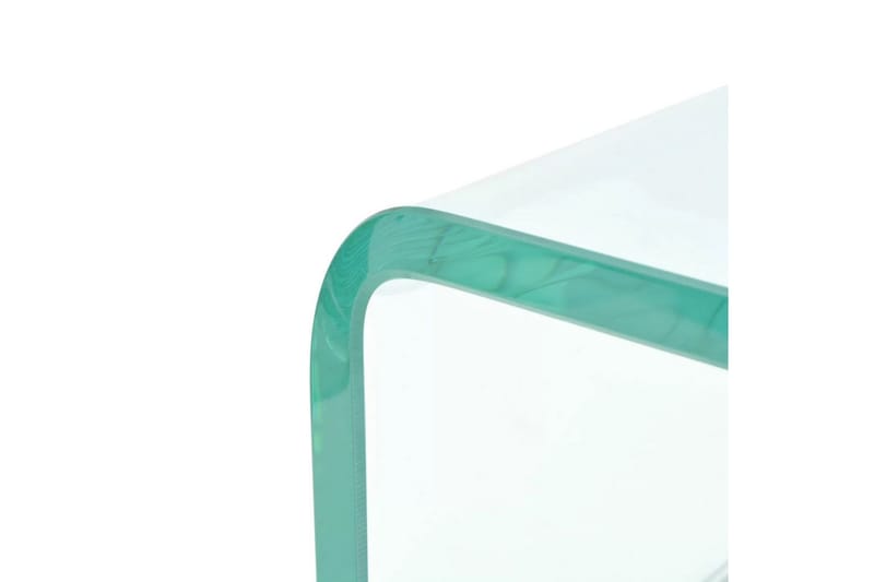 TV-bord klarglas 40x25x11 cm - Transparent - TV hylla