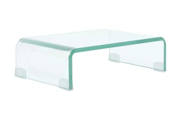 TV-bord klarglas 40x25x11 cm