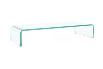 TV-bord klarglas 70x30x13 cm