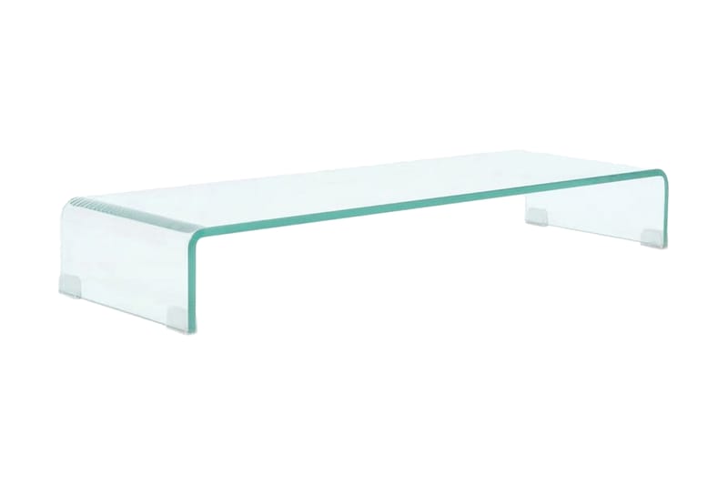TV-bord klarglas 90x30x13 cm - Transparent - Möbler - Tv möbel & mediamöbel - TV hylla