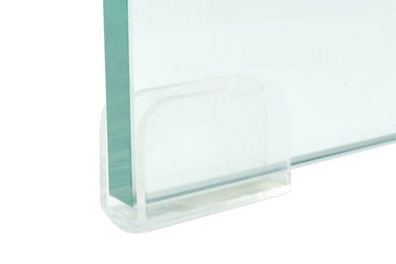TV-bord klarglas 90x30x13 cm - Transparent - Möbler - Tv möbel & mediamöbel - TV hylla