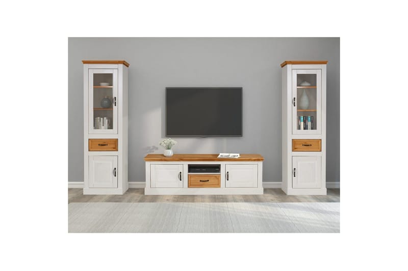 Tv-möbelset Loft24 Selma Tv-möbelset Vit - Möbler - Tv möbel & mediamöbel - TV-möbelset