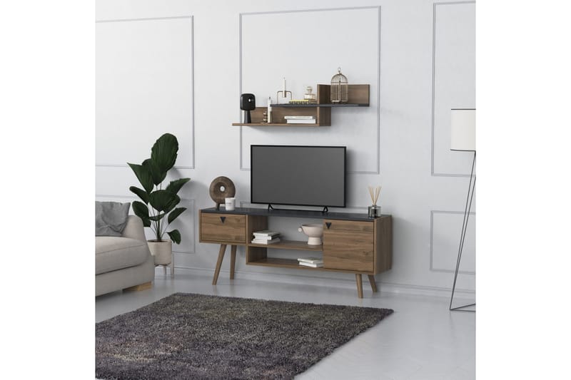 Andifli Tv-möbelset 140x55 cm - Antracit - TV-möbelset