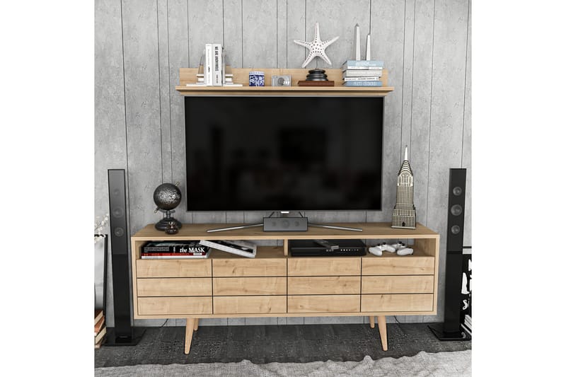 Andifli Tv-möbelset 160x64,5 cm - Blå - Möbler - Tv möbel & mediamöbel - TV-möbelset