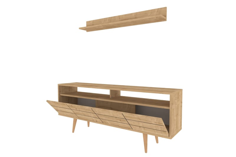 Andifli Tv-möbelset 160x64,5 cm - Blå - Möbler - Tv möbel & mediamöbel - TV-möbelset