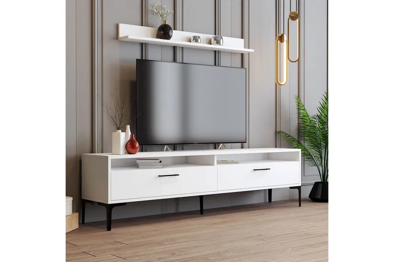 Andifli Tv-möbelset 180x47 cm - Vit - Möbler - Tv möbel & mediamöbel - TV-möbelset