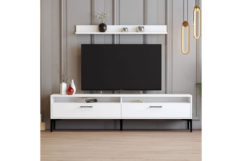 Andifli Tv-möbelset 180x47 cm - Vit - TV-möbelset