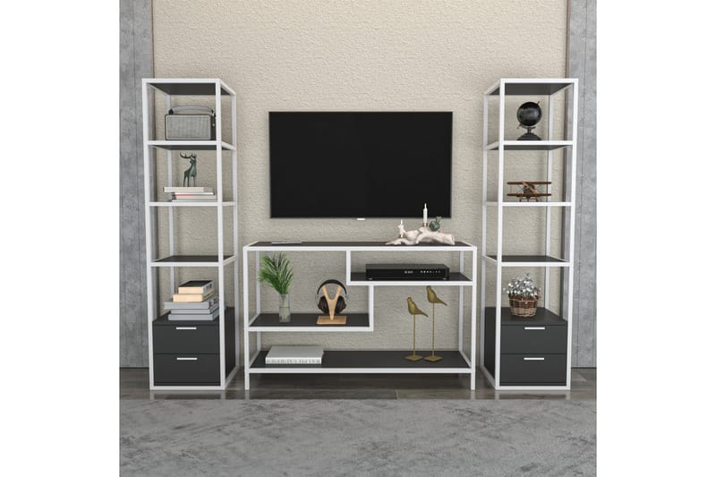 Andifli Tv-möbelset 198x160 cm - Vit - TV-möbelset
