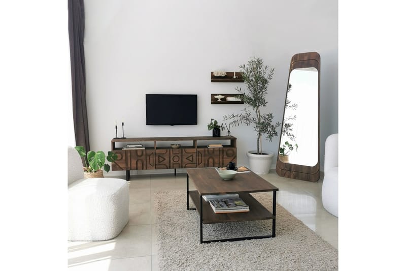 Andifli Tv-möbelset 50x15 cm - Brun - Möbler - Tv möbel & mediamöbel - TV-möbelset