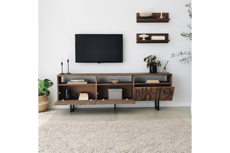 Andifli Tv-möbelset 50x15 cm - Brun - TV-möbelset