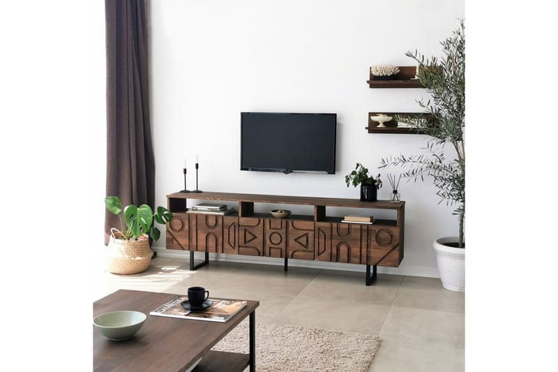 Andifli Tv-möbelset 50x15 cm - Brun - TV-möbelset