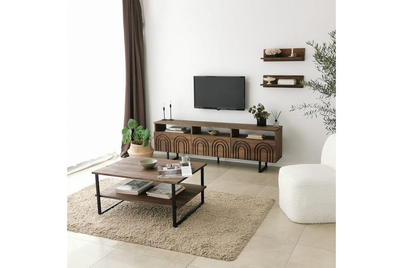 Andifli Tv-möbelset 50x15 cm - Brun - Möbler - Tv möbel & mediamöbel - TV-möbelset