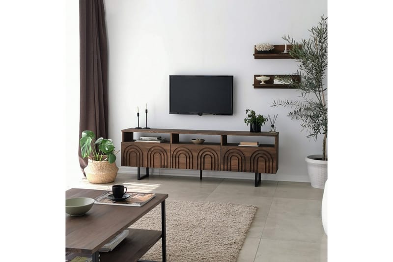 Andifli Tv-möbelset 50x15 cm - Brun - Möbler - Tv möbel & mediamöbel - TV-möbelset