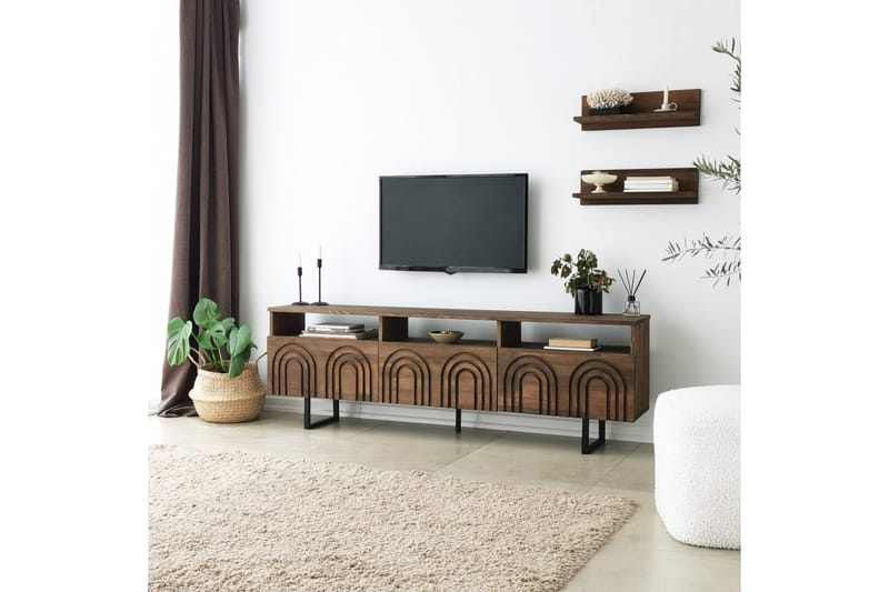 Andifli Tv-möbelset 50x15 cm - Brun - Möbler - Tv möbel & mediamöbel - TV-möbelset