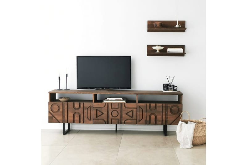 Andifli Tv-möbelset 50x15 cm - Brun - Möbler - Tv möbel & mediamöbel - TV-möbelset