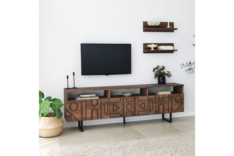 Andifli Tv-möbelset 50x15 cm - Brun - Möbler - Tv möbel & mediamöbel - TV-möbelset