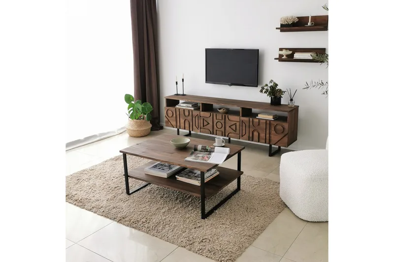 Andifli Tv-möbelset 50x15 cm - Brun - Möbler - Tv möbel & mediamöbel - TV-möbelset