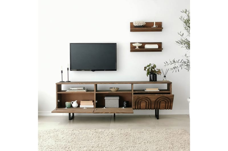 Andifli Tv-möbelset 50x15 cm - Brun - Möbler - Tv möbel & mediamöbel - TV-möbelset