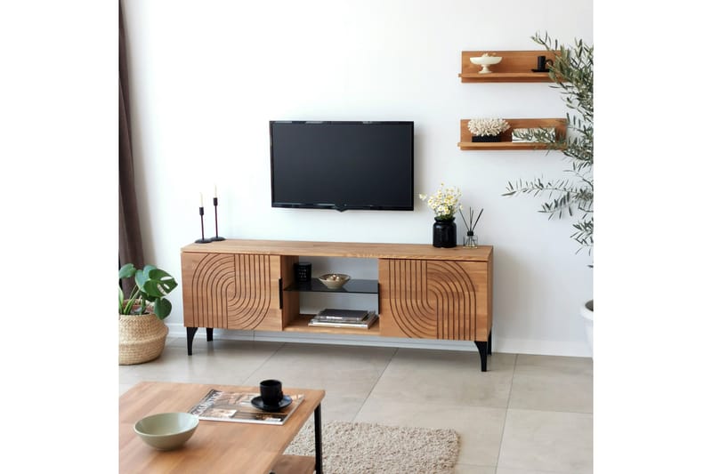 Andifli Tv-möbelset 50x15 cm - Brun - Möbler - Tv möbel & mediamöbel - TV-möbelset