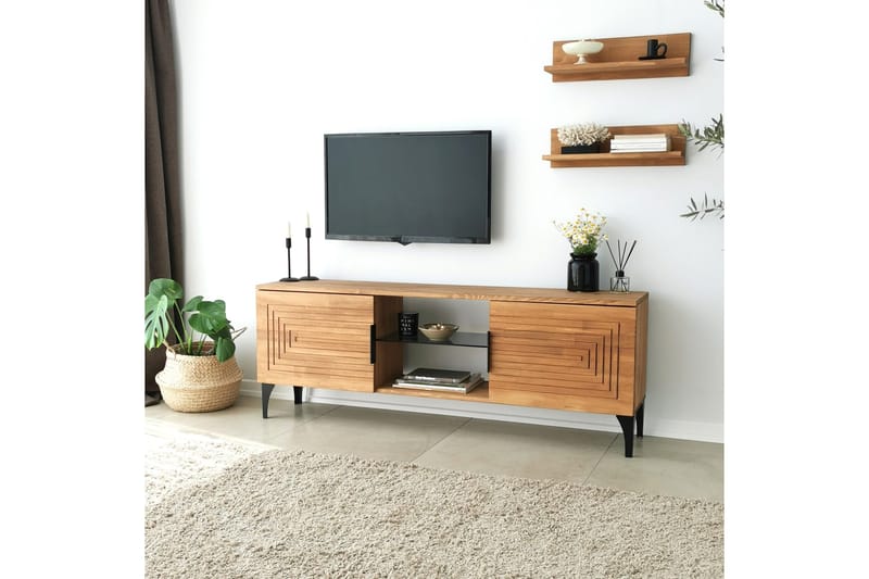 Andifli Tv-möbelset 50x15 cm - Brun - Möbler - Tv möbel & mediamöbel - TV-möbelset