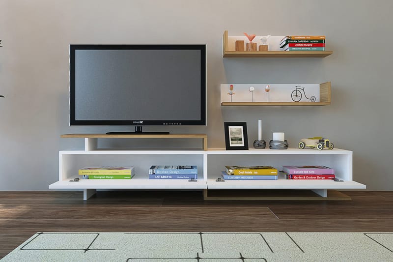 Ayaze Tv-bänk - Vit - Möbler - Tv möbel & mediamöbel - TV-möbelset