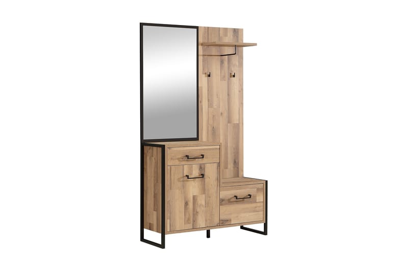Carnais TV-Möbelset 114 cm - Brun/Grå - Möbler - Tv möbel & mediamöbel - TV-möbelset